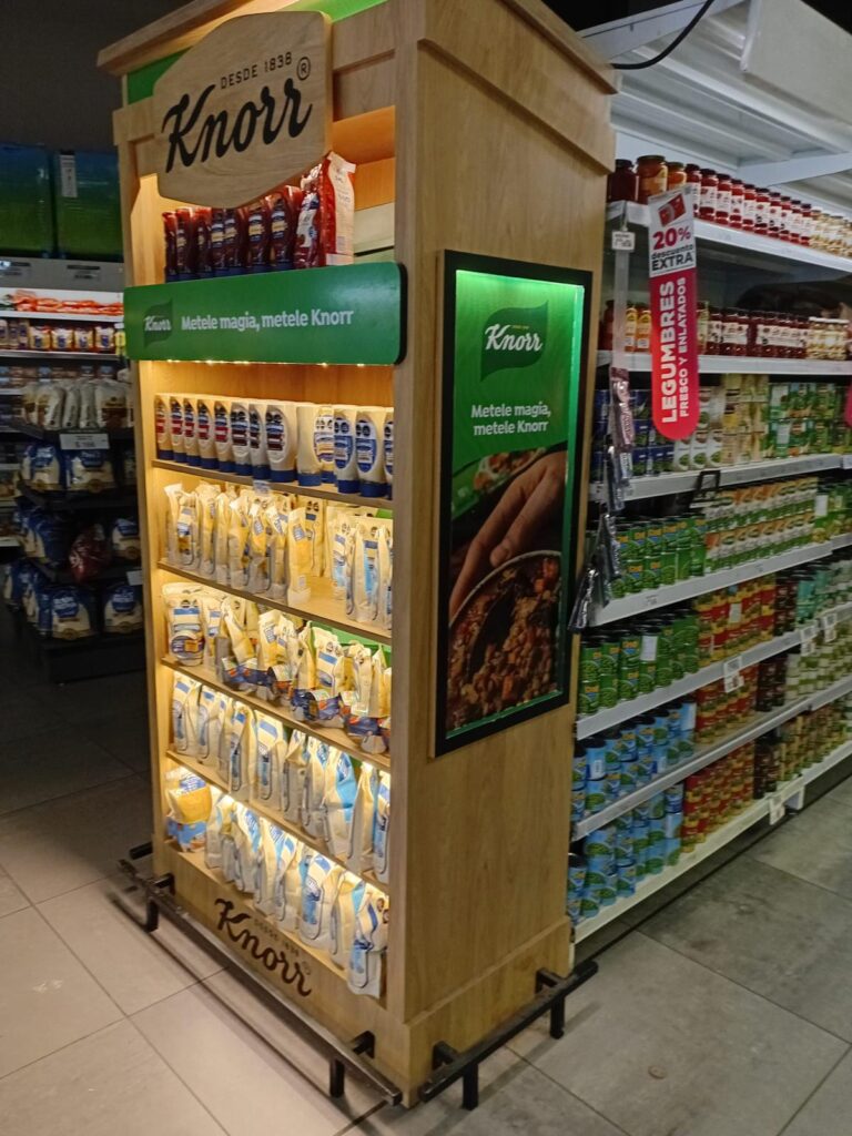 Cabecera de góndola Knorr - Unilever